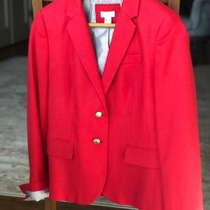 Fitted J Crew Blazer - Red/Pink Color